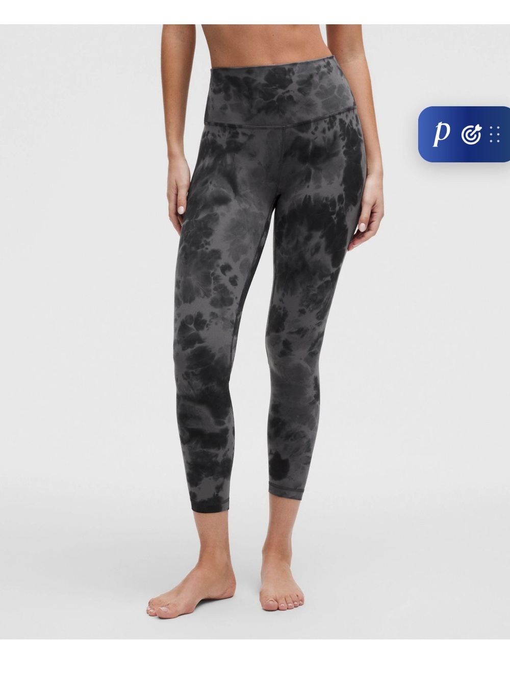 lululemon athletica align 25 inch Charcoal Tie-Dye High-Rise Leggings